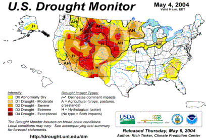 United States Weekly Drought Monitor